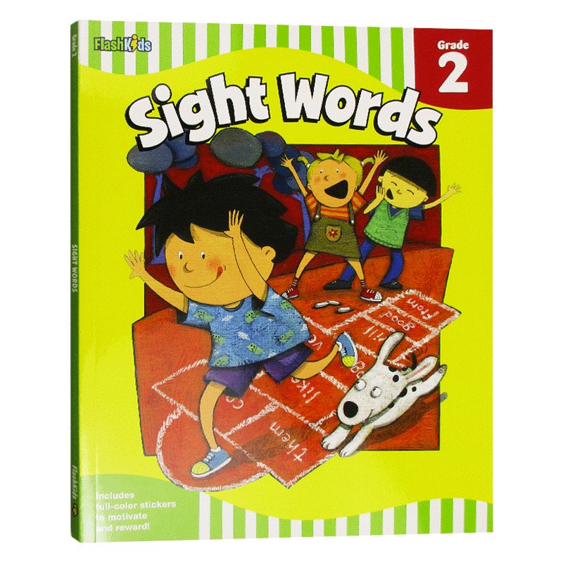 Flash Kids 常见词练习册二年级 Sight Words: Grade 2 英文原版小学教材教辅家庭练习册 进口原版英语词汇学习书籍