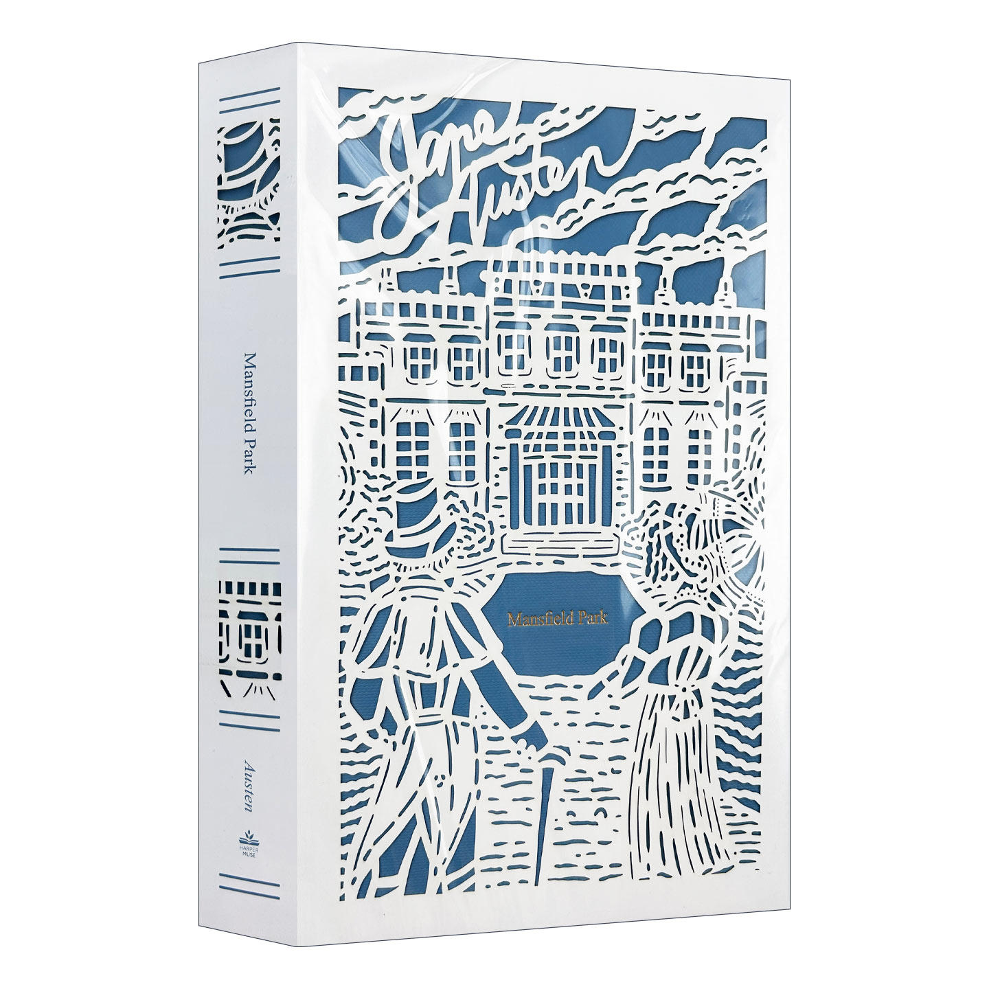 英文原版 Mansfield Park 曼斯菲尔德庄园 精装收藏 烫金镂空封面 彩色刷边 英文版 进口英语原版书籍