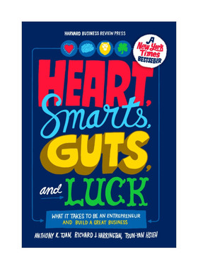 英文原版 Heart Smarts Guts and Luck 心 智慧 勇气和运气 企业管理 创业发展指南 哈佛商业评论 Anthony K Tjan 精装 英文版