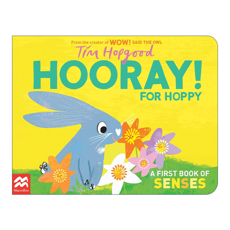 英文原版 Hooray for Hoppy 欢呼雀跃的霍比 感受大自然的美妙 儿童启蒙认知趣味绘本纸板书 英文版 进口英语原版书籍