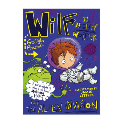 英文原版 Wilf the Mighty Worrier and the Alien Invasion 操心鬼维尔夫与外星人入侵 章节桥梁书 英文版 进口英语原版书籍