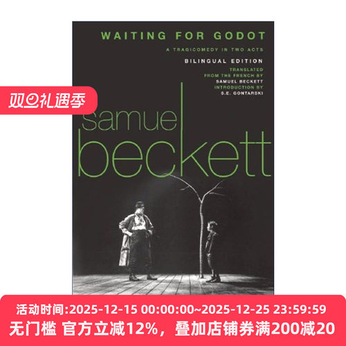 英文原版 Waiting for Godot En Attendant Godot 等待戈多 英法双语版 戏剧 Samuel Beckett塞缪尔·贝克特 进口英语原版书籍