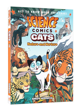 科学漫画系列 猫 Science Comics Cats 英文原版儿童科普百科 进口英语图画故事书籍