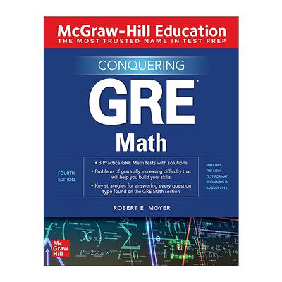 英文原版 Conquering GRE Math 征服美国研究生入学考试数学 第4版 英文版 进口英语原版书籍