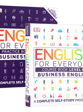 DK人人学英语 商务英语2 教材+练习册2册 软精装 English for Everyone Business English Level 2 英文原版自学教辅 进口书籍
