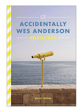 英文原版 Accidentally Wes Anderson Postcards 偶遇韦斯安德森 明信片26张 英文版 进口英语原版书籍
