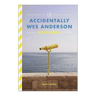 Anderson Postcards 进口英语原版 Accidentally 书籍 英文版 Wes 明信片26张 英文原版 偶遇韦斯安德森