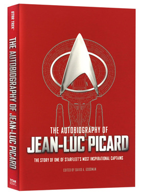 星际迷航主角  舰长皮卡德 让卢克皮卡德传记 The Autobiography of Jean-Luc Picard 英文原版人物传记 进口书籍
