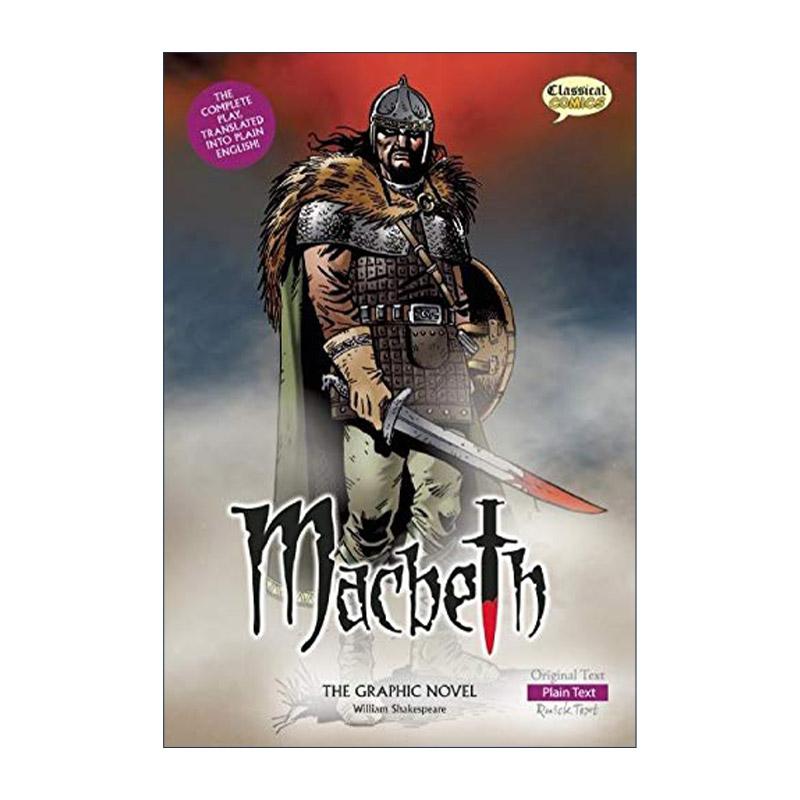 英文原版 Macbeth The Graphic Novel Plain Text 麦克白 经典文学全彩漫画版 莎士比亚 英文版 进口英语原版书籍