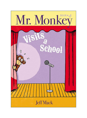 英文原版 Mr. Monkey Visits a School 猴子先生参观学校 精装绘本 小比尔马丁图书奖得主杰夫·麦克 英文版 进口英语原版书籍