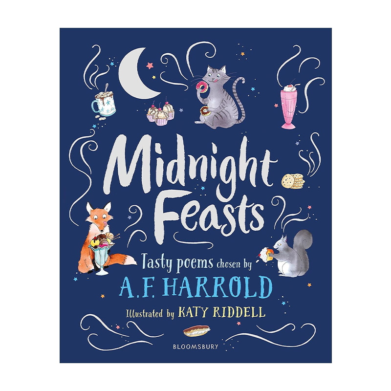 英文原版 Midnight Feasts 午夜大餐 关于美食的诗歌 精装彩色插画儿童诗歌集 英文版 进口英语原版书籍