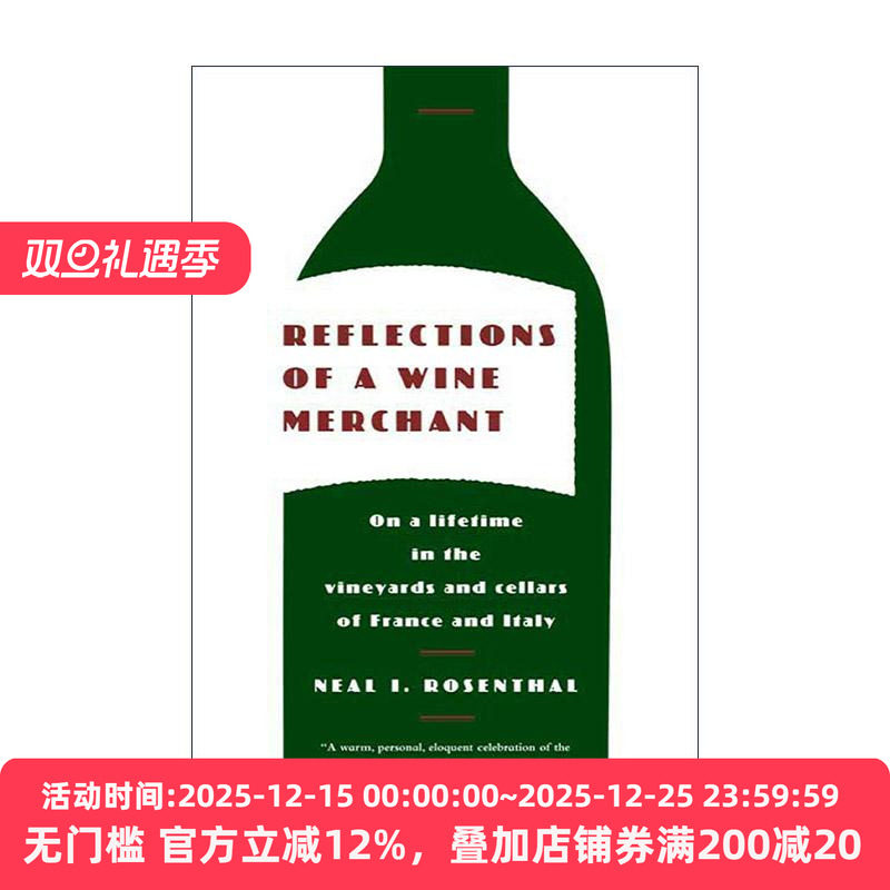 英文原版 Reflections of a Wine Merchant 一个酒商的思考 英文版 进口英语原版书籍