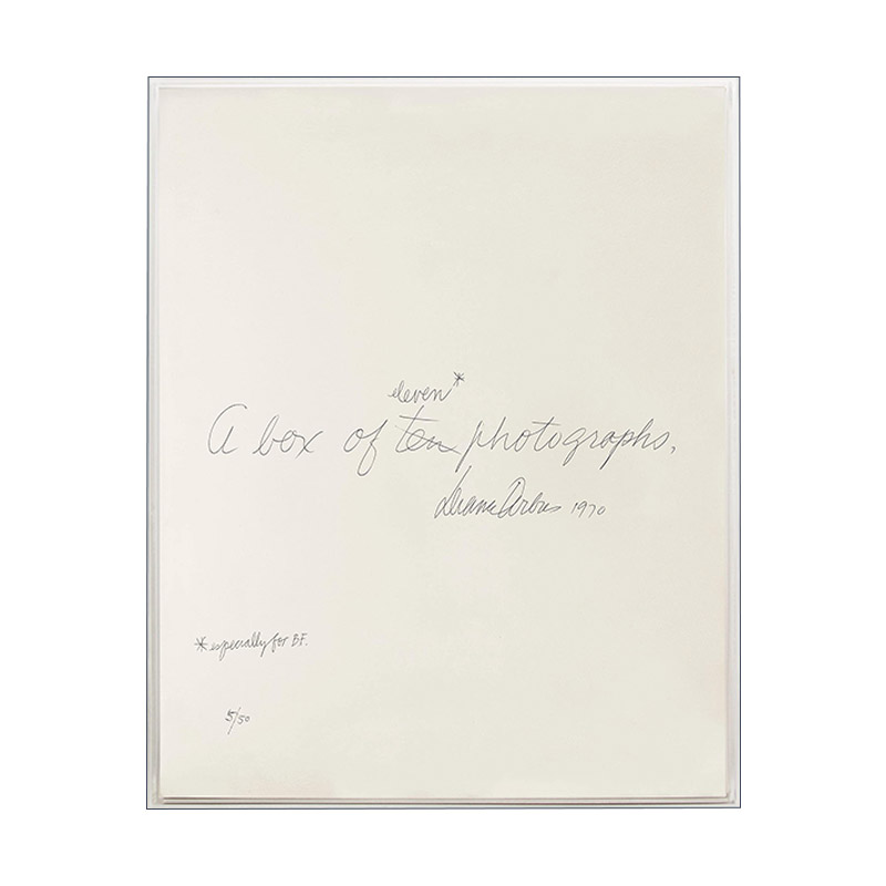 Diane Arbus 黛安娜·阿勃丝：十张照片的盒子 黛安娜·阿布斯摄影作品集 精装摄影写真相册集