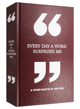 每天让我惊叹的一句话以及其他作家的引述 精装 Every Day a Word Surprises Me 英文原版艺术读物 进口英语书籍
