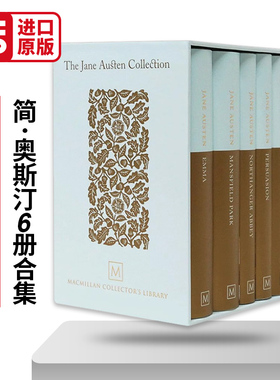 The Jane Austen Collection 简奥斯汀6册合集 精装 麦克米伦收藏馆系列 Macmillan Collector's Library 英文原版经典文学读物