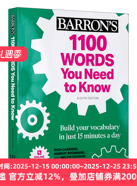 英文原版 1100 Words You Need to Know+Online Practice 1100个你需要知道的单词 第8版 含线上练习题 英文版 进口英语原版书籍