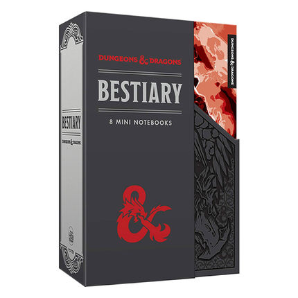 Dungeons and Dragons Bestiary Notebook Set 8 Mini Notebooks 龙与地下城 迷你笔记本 英文原版笔记本 进口英语书籍
