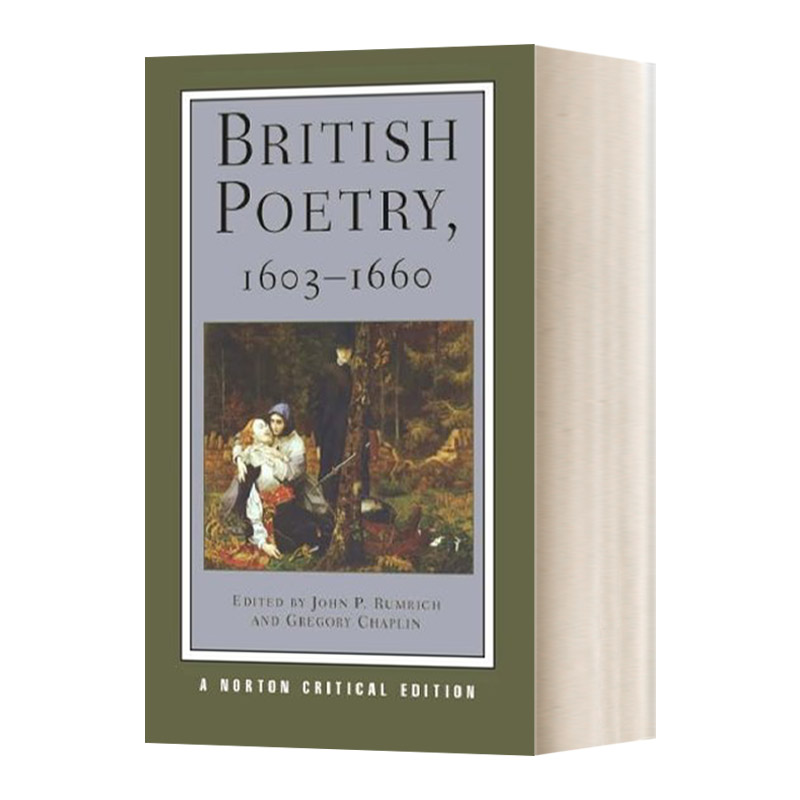 Seventeenth Century British Poetry 1603-1660 十七世纪英国诗歌 诺顿文学解读系列 Norton Critical Editions 英文原版文学