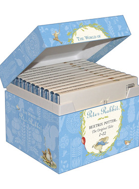 彼得兔的故事全集 12册礼品盒装 精装 World of Peter Rabbit Giftbox Tales 1-12 英文原版儿童动物小说 进口英语书籍
