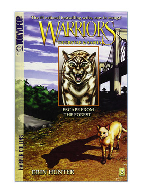 猫武士漫画 虎星和萨沙2 逃出森林 Warriors Manga Tigerstar and Sasha #2 Escape from the Forest 英文原版图像小说