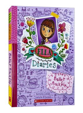 艾拉日记3 芭蕾舞后空翻 Ella Diaries Ballet Backflip 英文原版儿童读物章节书 进口英语书籍