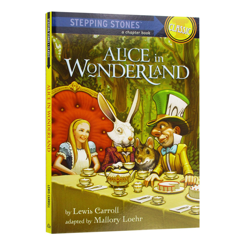 爱丽丝梦游仙境 Alice in Wonderland Stepping Stones Books Classic 英文原版儿童文学 进口英语课外读物书籍