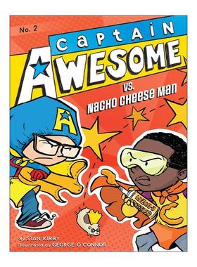 英文原版 Captain Awesome vs. Nacho Cheese Man 异能船长2 儿童动作冒险章节书 英文版 进口英语原版书籍