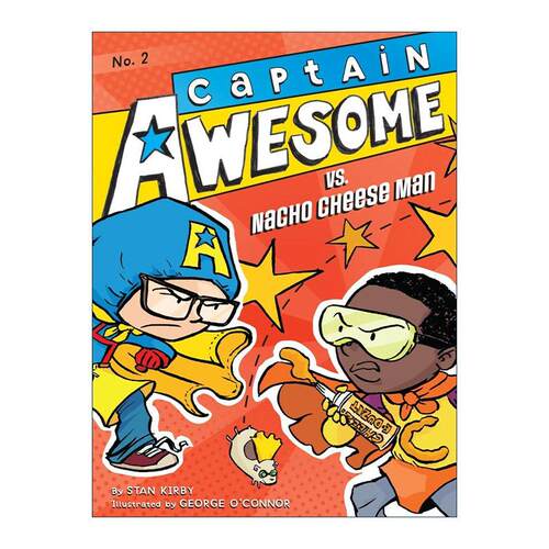 英文原版 Captain Awesome vs. Nacho Cheese Man 异能船长2 儿童动作冒险章节书 英文版 进口英语原版书籍