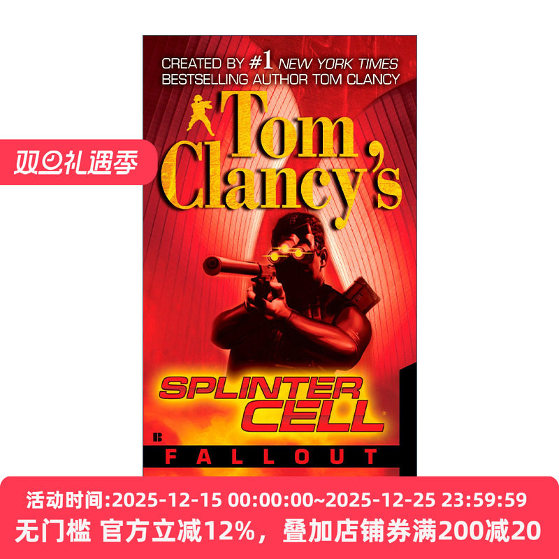 英文原版 Tom Clancy's Splinter Cell 04 Fallout 汤姆克兰西细胞分裂4：余波 惊悚悬疑军事小说 David Michaels进口英语原版书籍