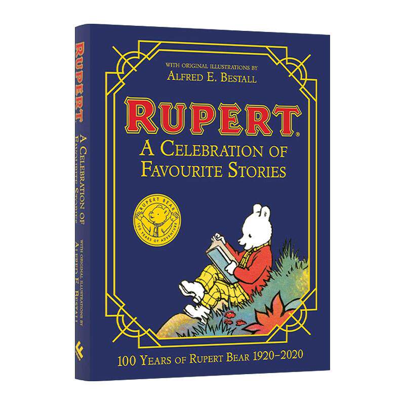 英文原版 Rupert Bear 宝贝熊鲁柏故事集 100周年精装纪念版 英国儿童动画连续剧 英文版 进口英语原版书籍