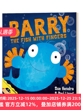 Barry the Fish with Fingers 手指鱼巴里 儿童绘本 Sue Hendra 绘本