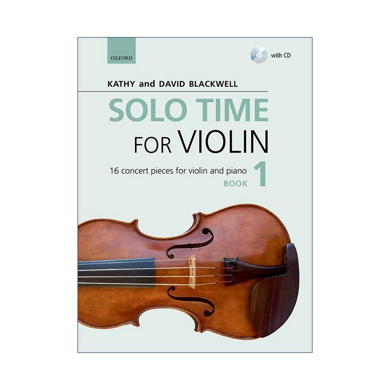 英文原版 Solo Time for Violin Book 1 牛津小提琴时光 中高阶独奏1 16支演奏会曲目 ABRSM英皇考级小提琴教材 进口英语原版书籍