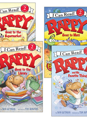 Rappy 小恐龙系列4册 I Can Read 2 分级阅读