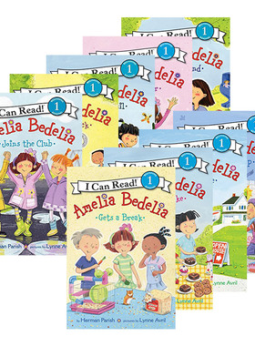 Amelia Bedelia 阿米莉亚系列9册 I Can Read一阶段图画故事书 英文原版绘本 糊涂女佣 英文版儿童读物 进口英语书籍