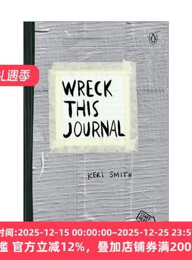 英文原版 Wreck This Journal  Expanded Edition 做了这本书 胶布扩充版 创新从破坏开始 Keri Smith 英文版 进口英语原版书籍