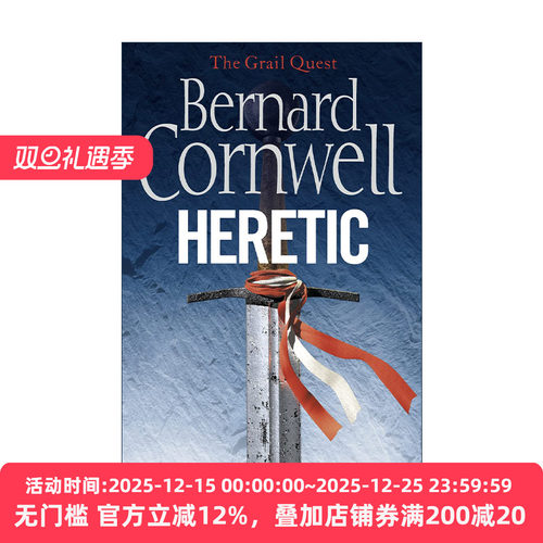 英文原版 The Grail Quest Heretic 伯纳德·康威尔 圣杯传奇3 异端者 畅销历史小说 英文版 进口英语原版书籍