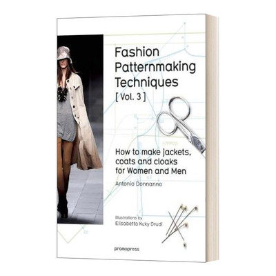 英文原版 Fashion Patternmaking Techniques 3 时装图案制作技巧 3 如何制作男女外套 大衣和披风 英文版 进口英语原版书籍