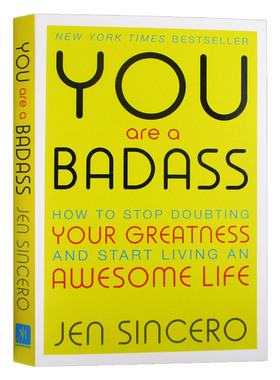 你是个惯犯 如何停止怀疑自身的优点和展开美好的人生 You Are a Badass 英文原版社科读物 一本告诉你如何实现自我的畅销书
