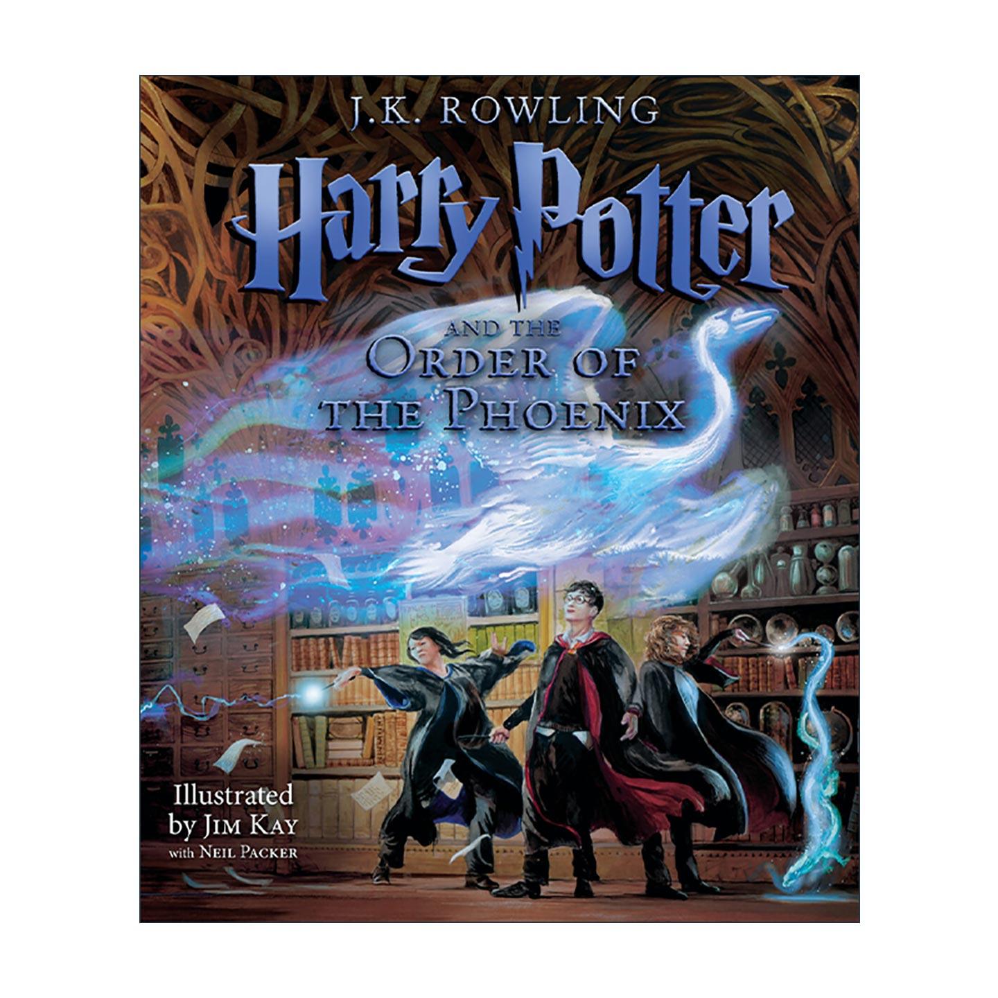 英文原版 Harry Potter and The Order of The Phoenix 哈利波特与凤凰社 哈利波特5 彩绘插图大开精装收藏版 进口英语原版书籍