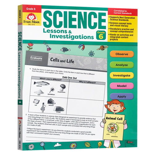 科学研究探索系列练习册 六年级 Science Lessons and Investigations, Grade 6 TE 英文原版美国加州小学英语教辅 英文版书 - 封面