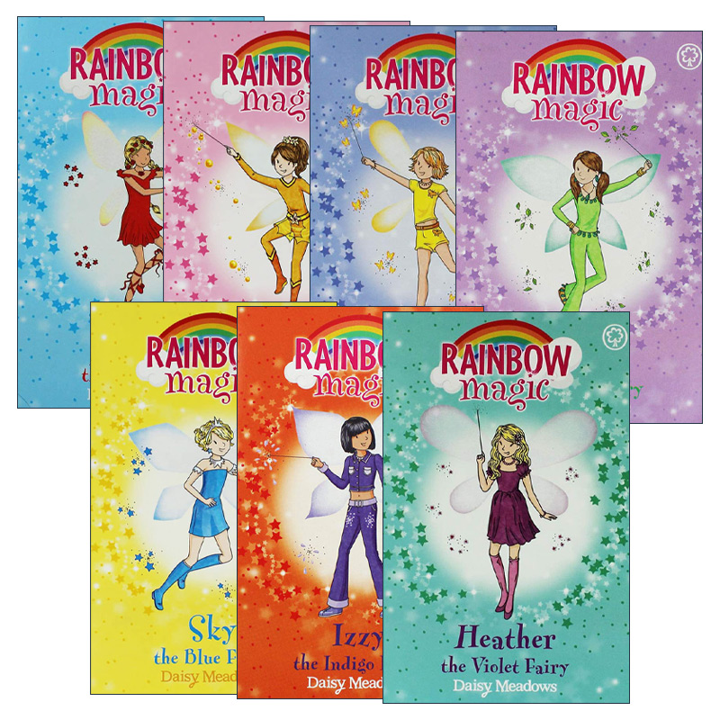 英文原版 Rainbow Magic 彩虹魔法仙子系列7册 儿童奇幻章节桥梁书 英文版 进口英语原版书籍