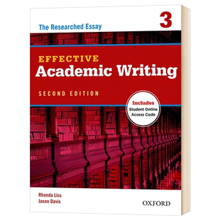 牛津学术英语写作教材3 Oxford Effective Academic Writing 3 英文原版大学教辅书 进口英语书籍 OUP Oxford
