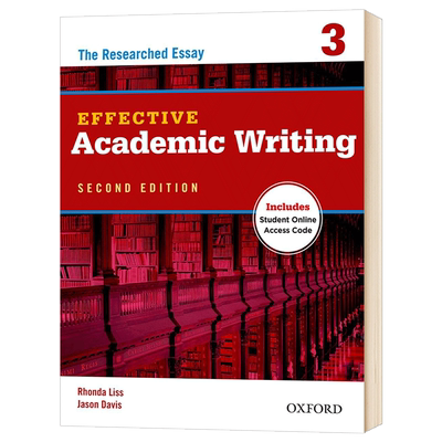 牛津学术英语写作教材3 Oxford Effective Academic Writing 3 英文原版大学教辅书 进口英语书籍 OUP Oxford