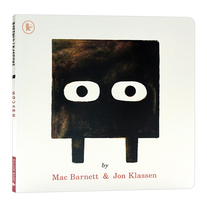 形状三部曲 正方形 square 英文原版幽默趣味故事图画书 形状认知艺术