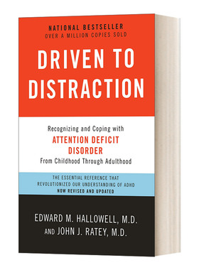 英文原版 Driven to Distraction 分心不是我的错 修订版 注意力缺失症状及疗效 Edward M.Hallowell爱德华 哈洛韦尔 英文版进口书