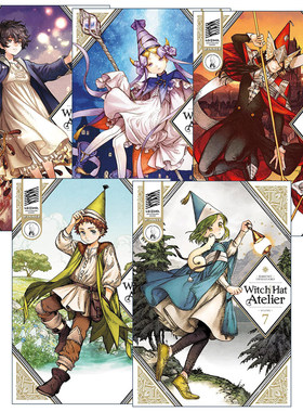 英文原版 Witch Hat Atelier尖帽子的魔法工坊系列 套装5册 同名动漫漫画 （7-11册）英文版 进口英语原版书籍