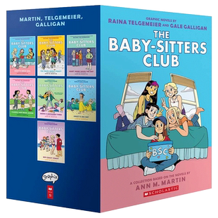 保姆俱乐部1-7册盒装 全彩 The Baby Sitters Club Graphic Novels Box Set 1-7 英文原版儿童漫画 进口英语书籍