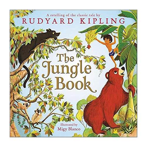 英文原版 The Jungle Book 奇幻森林 精装图画书 吉卜林 凯迪克奖插画师Jerry Pinkney 英文版 进口英语原版书籍