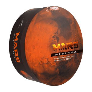 Mars 100 Piece Puzzle 火星 100 块拼图 家庭互动游戏 NASA 档案中的摄影作品 太空迷 英文原版趣味游戏拼图 进口英语书籍