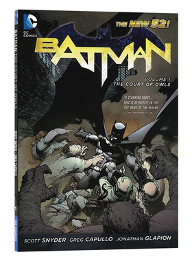Batman 2011-2016 Vol. 1 The Court of Owls The New 52 蝙蝠侠卷1 猫头鹰法庭 英文原版漫画 进口英语书籍